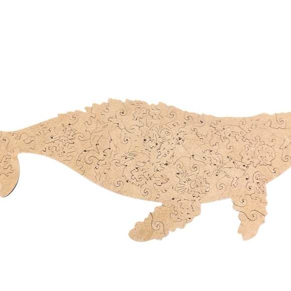 Wood wooden puzzle lot whale chameleon lizard unidragon - Picture 4 of 5